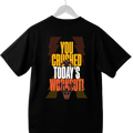 CRUSHED TODAY’S WORKOUT gym tee worn during workout