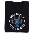 BORN TO ROCK graphic tee back design