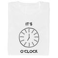 close-up of COFFEE O' CLOCK print on soft cotton fabric