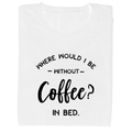 WITHOUT COFFEE bold graphic tee close-up print
