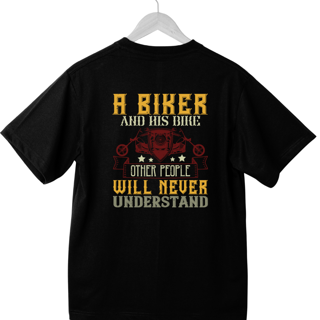 "BIKER AND HIS BIKE unisex t-shirt